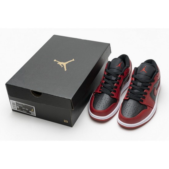 Air Jordan 1 Low "Varsity Red" Black Red 553558-606