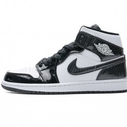 Air Jordan 1 Mid "Carbon Fiber" All-Star Black White DD1649-001