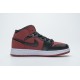 Hot Air Jordan 1 Mid "Banned Gym Red" Red Black 554725-610 36-46 Shoes