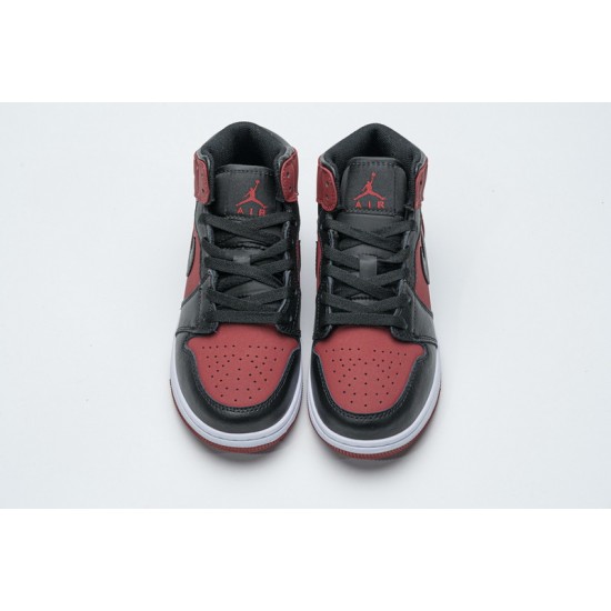 Air Jordan 1 Mid "Banned Gym Red" Red Black 554725-610 36-46