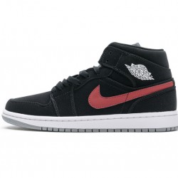 Air Jordan 1 Mid "Black Red Royal" Black Red Blue 554725-065