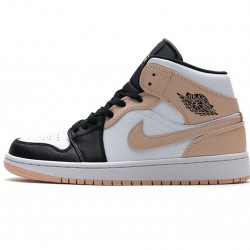 Air Jordan 1 Mid "Crimson Tint" White Black Pink 554725-133