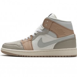 Air Jordan 1 Mid "Milan" Khaki White CV3044-100