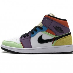 Air Jordan 1 Mid SE "Lightbulb" Multicolor Purple Blue CW1140-100