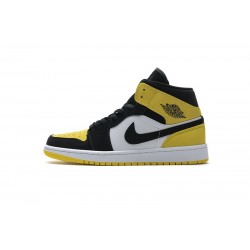 Air Jordan 1 Mid SE "Yellow Toe" Black Yellow 852542-071