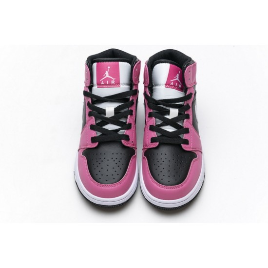 Air Jordan 1 Mid "Pinksicle" Black Pink 555112-002