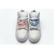 Air Jordan 1 Mid GG "Multi Color Swoosh" White Blue Pink 555112-035