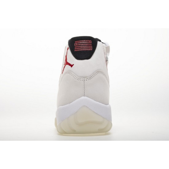 Air Jordan 11 "Platinum Tint" White Red 378037-016