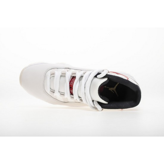 Air Jordan 11 Platinum Tint White Red 378037-016