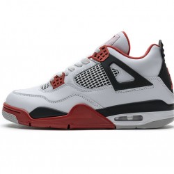 Air Jordan 4 Retro "Fire Red" White Black Red 308497-110