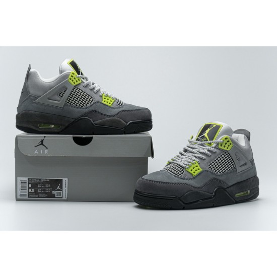 Best Air Jordan 4 Retro SE "Neon 95" Grey Green CT5342-007 40.5-47 Shoes