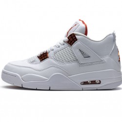 Air Jordan 4 Retro "Metallic Orange" White Orange CT8527-118