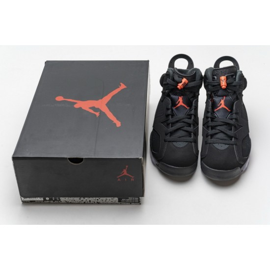 Air Jordan 6 Black Infrared Black Red 384664-060