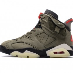 Travis Scott x Air Jordan 6 "Medium Olive" Green Orange CN1084-200