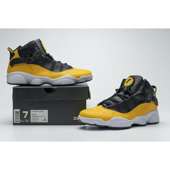 Discount Air Jordan 6 Rings BG "Taxi" Black Yellow 322992-700 40-45 Shoes