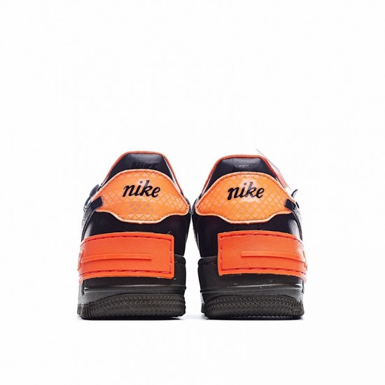 Nike Air Force 1 Shadow "Hyper Crimson" Black Orange CQ3317-001