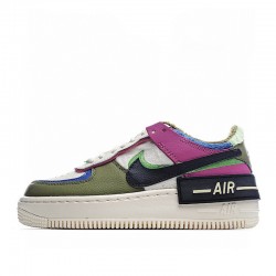 Nike Air Force 1 Shadow "Cactus Flower" Purple Green White CT1985-500