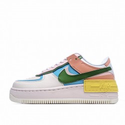 Nike Air Force 1 Shadow "Multi Color" White Blue Red CW2630-101