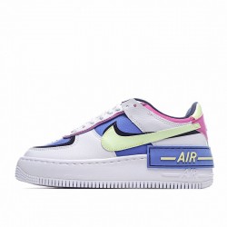 Nike Air Force 1 Shadow "Sapphire" White Purple Green CJ1641-100