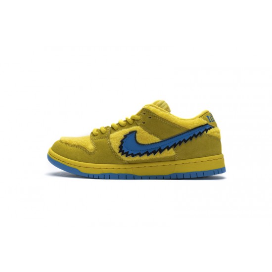 Grateful Dead x Nike SB Dunk Low Pro QS "Yellow Bear" Yellow Blue CJ5378-700