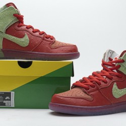Nike SB Dunk High "Strawberry Cough" Red Green CW7093-600