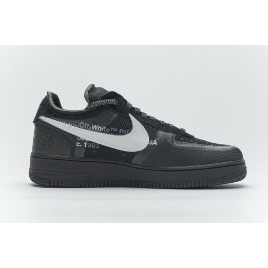 Off-White x Nike Air Force 1 Low Black White AO4606-001