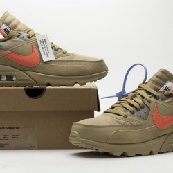 Off-White x Nike Air Max 90 "Desert Ore" Brown Orange AA7293-200