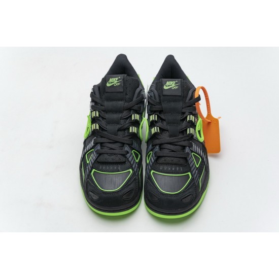 Off-White x Nike Air Rubber Dunk "Green Strike" Black Green CU6015-001