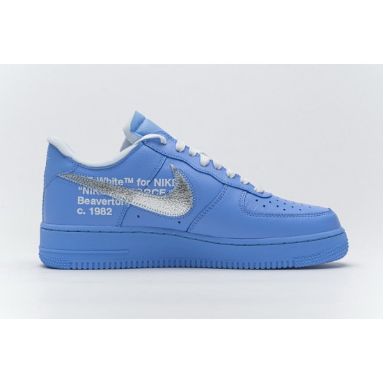 Off-White x Nike Air Force 1 07 Low MCA Blue Silver CI1173-400