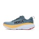 Hoka One One Bondi 8 Deep Grey Yellow White Women Men Running Shoes