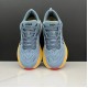 Hoka One One Bondi 8 Deep Grey Yellow White Women Men Running Shoes