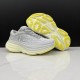 Hoka One One Bondi 8 Grey Yellow Women Men Running Shoes