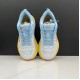 Hoka One One Bondi 8 Ltblue Yellow Women Men Running Shoes