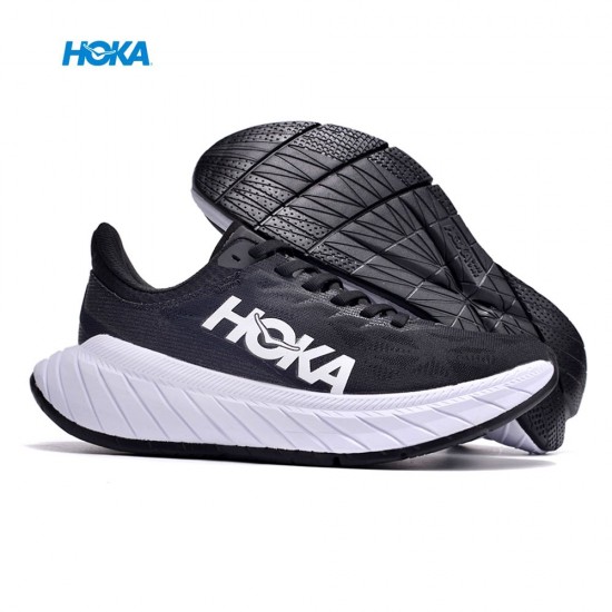 Hoka One One Carbon X2 Black White Women Men Running Shoes