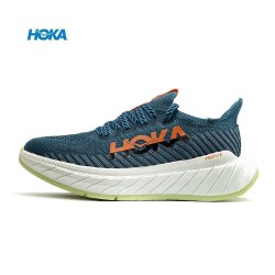 Hoka One One Carbon X3 Deep Blue Black LtGreen Women Men Running Shoes