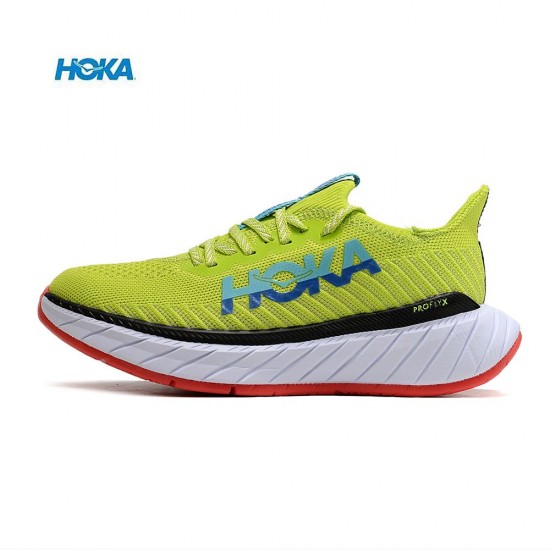 Hoka One One Carbon X3 Yellow Green Blue Red Women Men Running Shoes