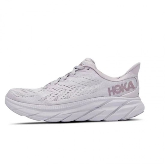 Hoka One One Clifton 8 LtGrey Women Men Running Shoes