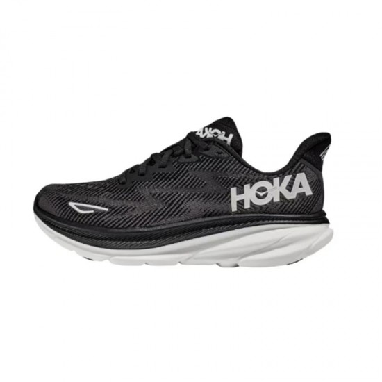 Hoka One One Clifton 9 All Black White Women Men Running Shoes