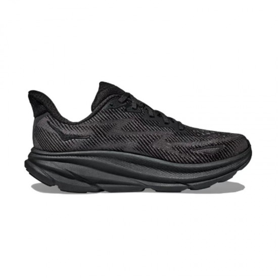 Hoka One One Clifton 9 All Black Women Men Running Shoes