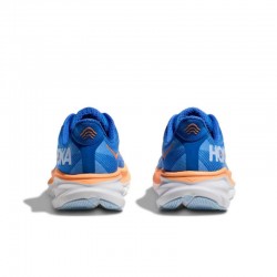 Hoka One One Clifton 9 Deep Blue Orange Women Men Running Shoes