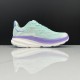 Hoka One One Clifton 9 Ltblue Purple Women Men Running Shoes