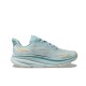 Hoka One One Clifton 9 Ltblue Yellow Women Men Running Shoes