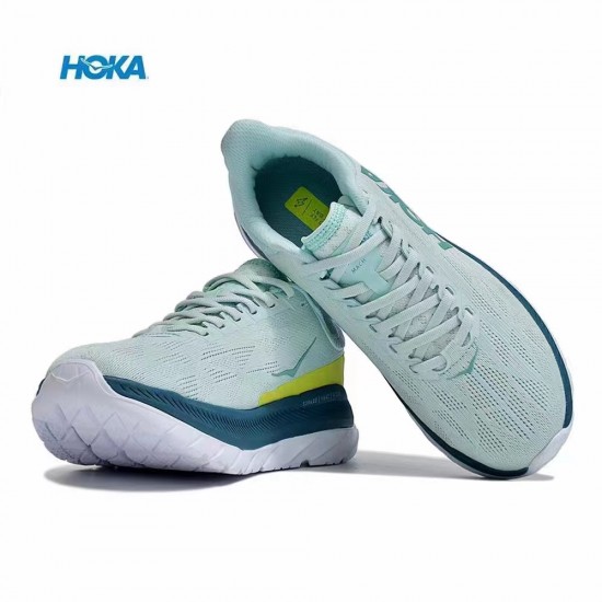 Hoka One One Mach 4 Green Yellow White Women Men Running Shoes