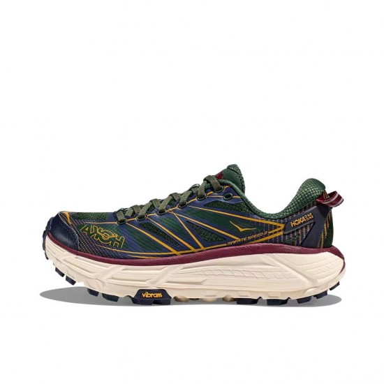 Hoka One One Mafate Speed Brown Blue Women Men Running Shoes