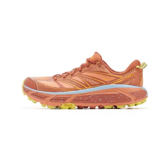 Hoka One One Mafate Speed Brown Yellow Women Men Running Shoes