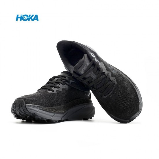 Hoka One One Mafate Speed Challenger 7 All Black Women Men Running Shoes