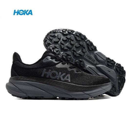 Hoka One One Mafate Speed Challenger 7 All Black Women Men Running Shoes