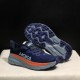 Hoka One One Mafate Speed Challenger 7 Deep Blue Orange Women Men Running Shoes