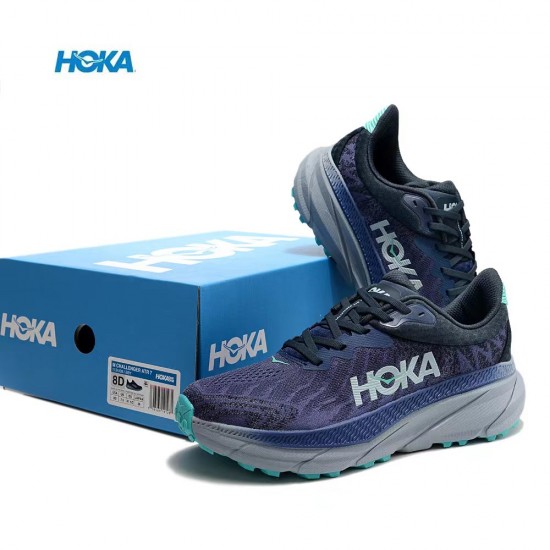 Hoka One One Mafate Speed Challenger 7 Deep Blue Women Men Running Shoes