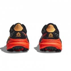 Hoka One One Mafate Speed Challenger 7 Orange Black Gold Women Men Running Shoes